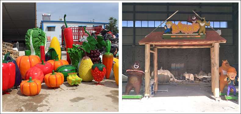 仿真蔬菜水果擺件，卡通玻璃鋼門頭