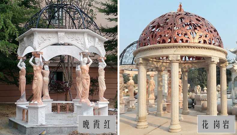 歐式景觀涼亭，大理石涼亭，石雕景觀涼亭